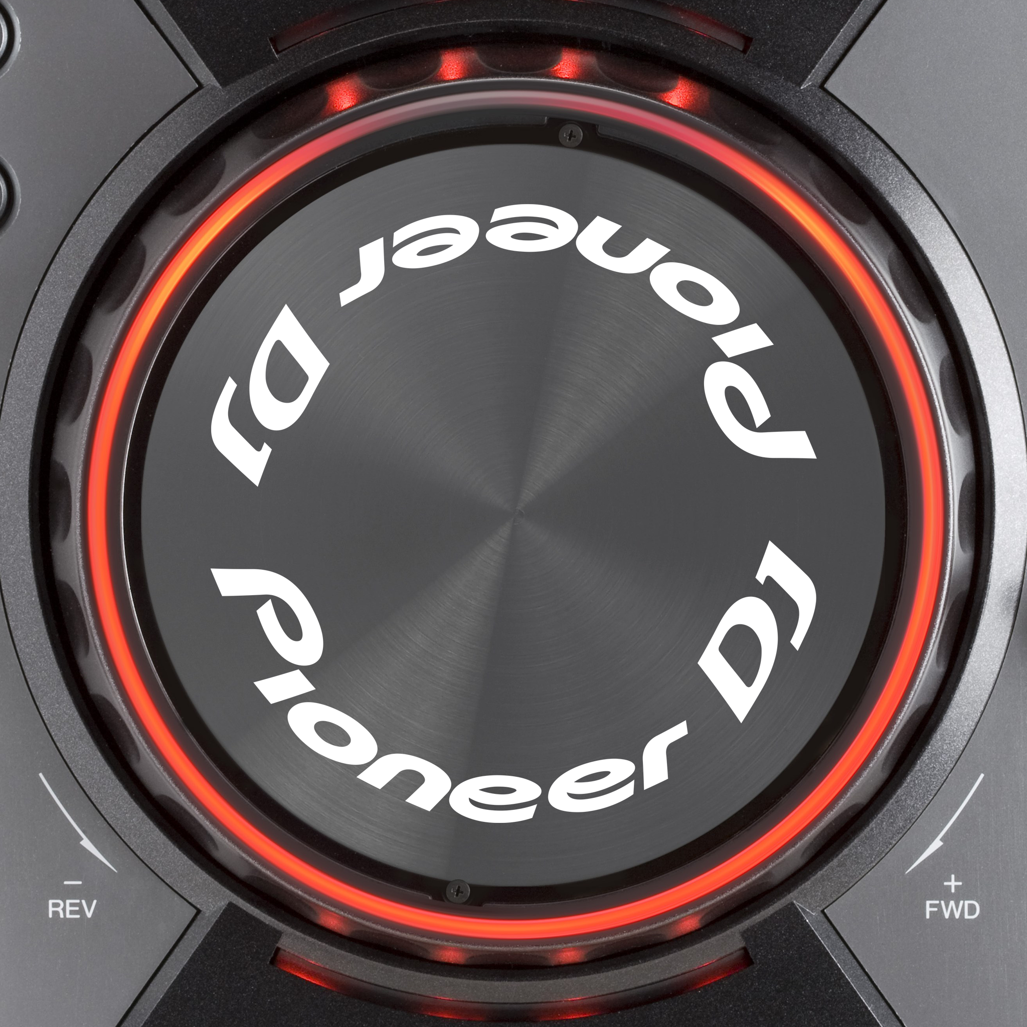Pioneer DJ CDJ 400 Jogwheel Logo Sticker WEISS WEISS