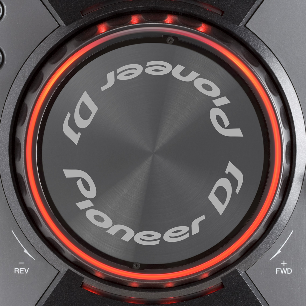 Pioneer DJ CDJ 400 Jogwheel Logo Sticker GRAU GRAU
