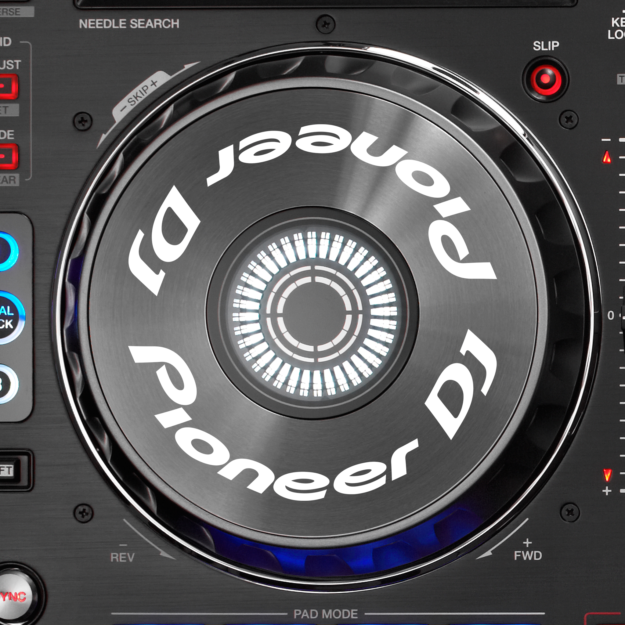 Pioneer DJ DDJ SX Jogwheel Logo Sticker WEISS WEISS