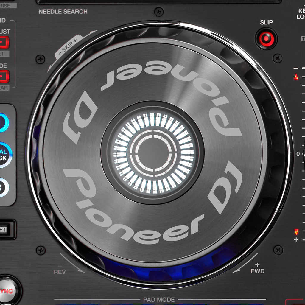 Pioneer DJ DDJ SX Jogwheel Logo Sticker GRAU GRAU