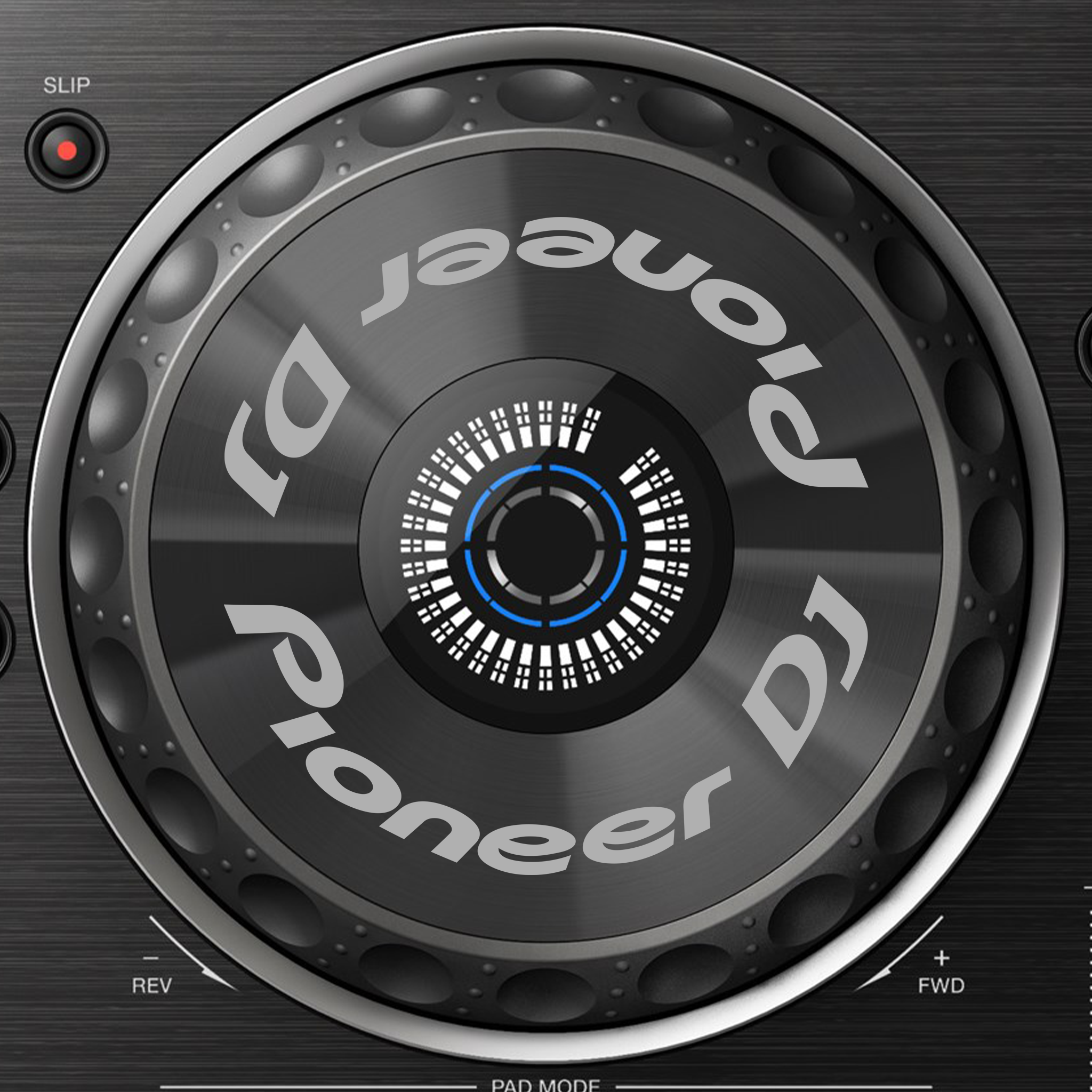 Pioneer DJ DDJ RX2 Jogwheel Logo Sticker GRAU GRAU
