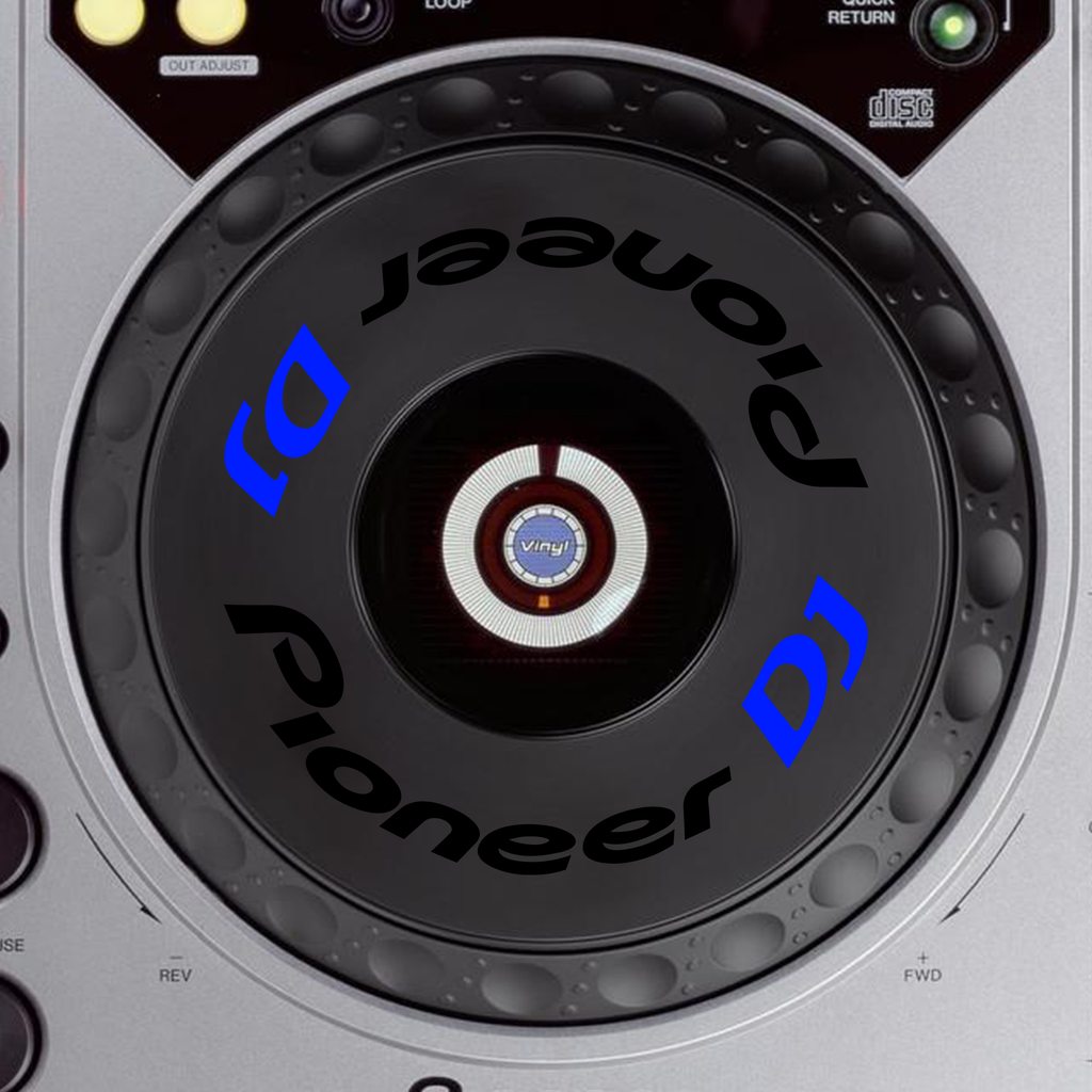 Pioneer DJ CDJ 800MK2 Jog Wheel Logo Sticker WHITE RED – DJ Skins