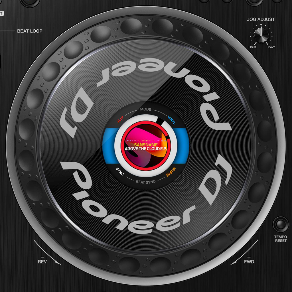 Pioneer DJ CDJ 3000 Jogwheel Logo Sticker GRAU GRAU