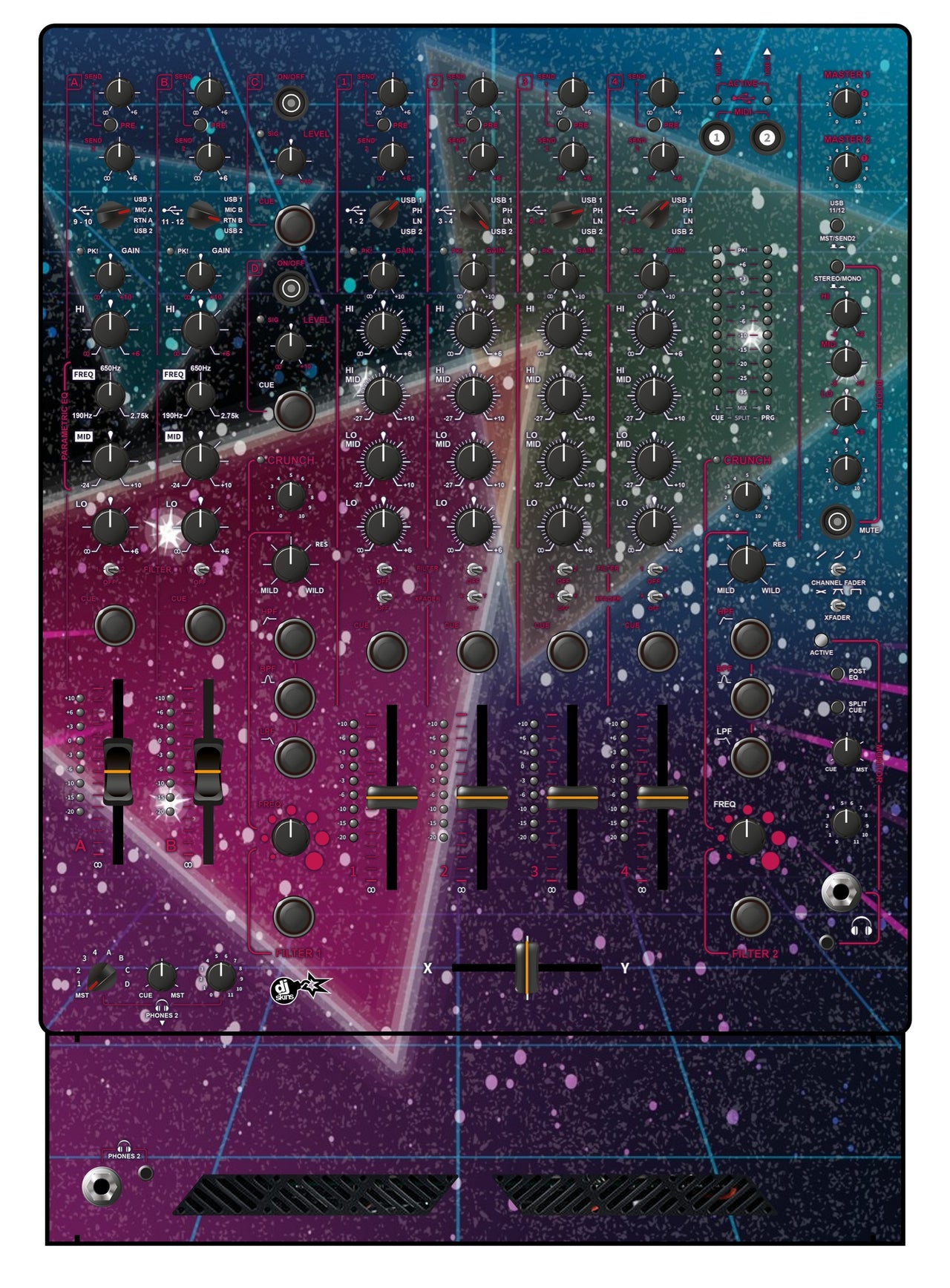 Allen and Heath XONE 96 Skin 80s Synth