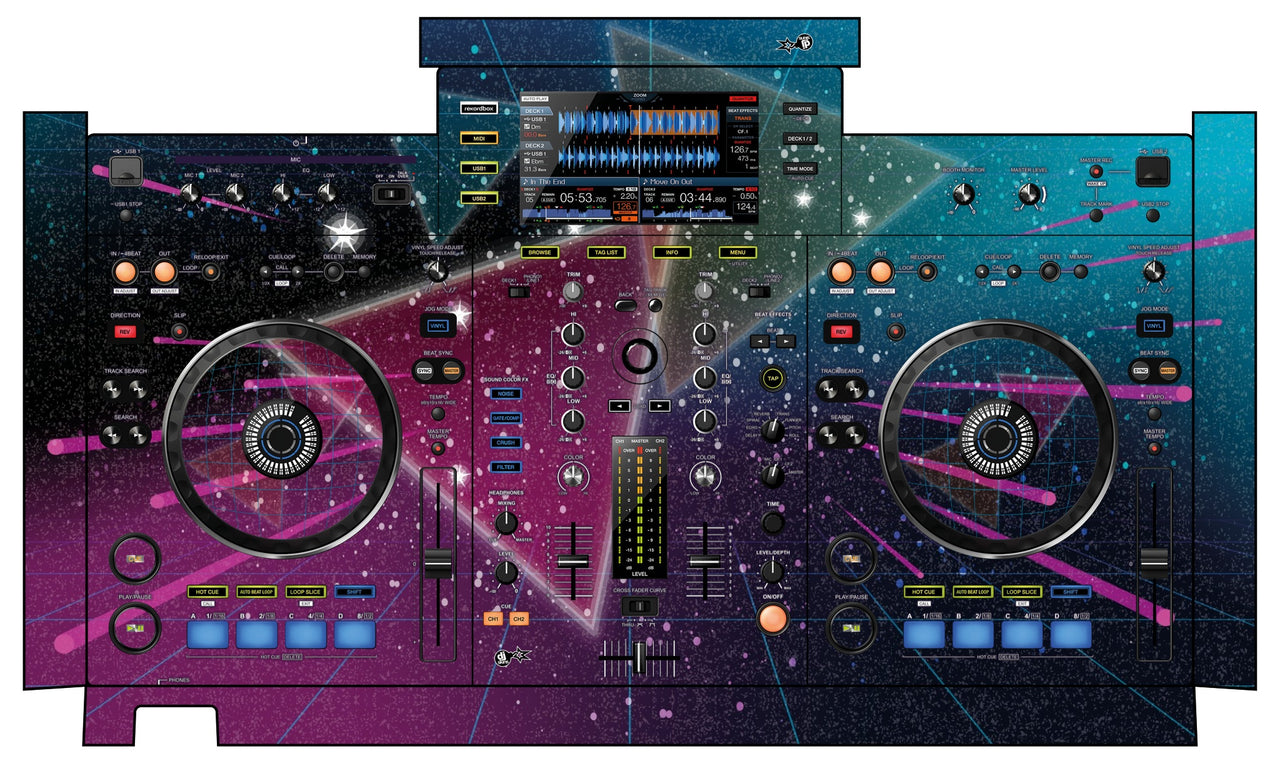 Pioneer DJ XDJ RX Skin 80s Synth