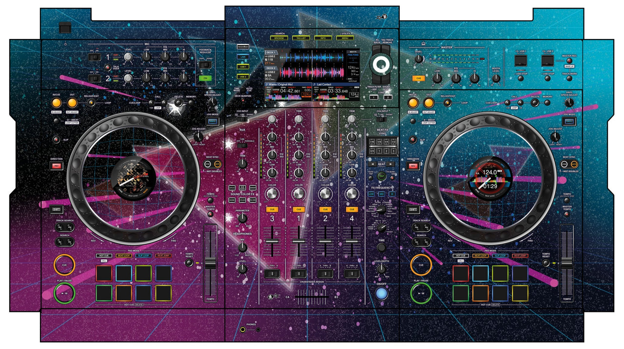 Pioneer DJ XDJ XZ Skin 80s Synth