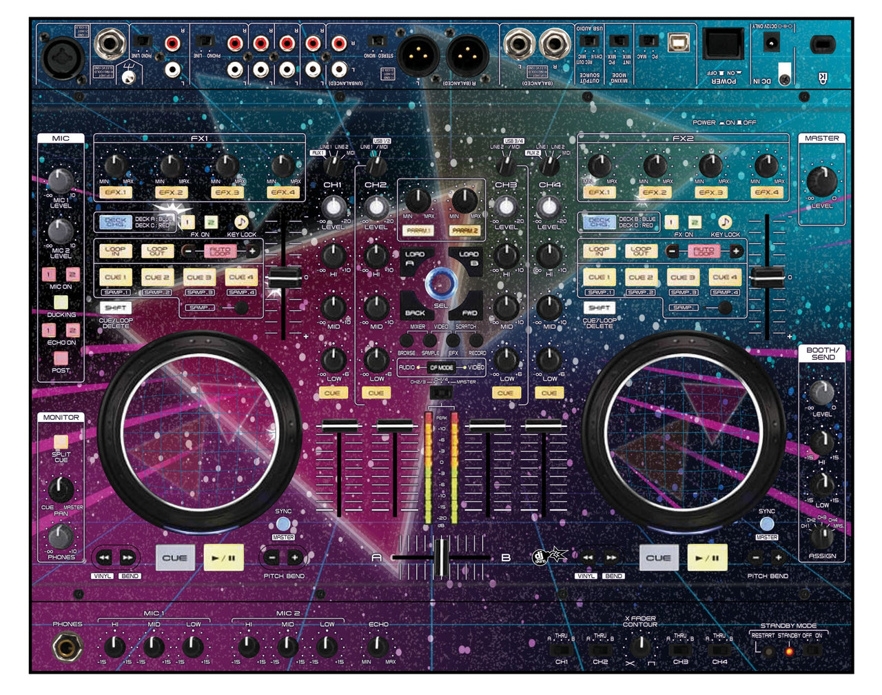 Denon DJ MC 6000 Skin 80s Synth