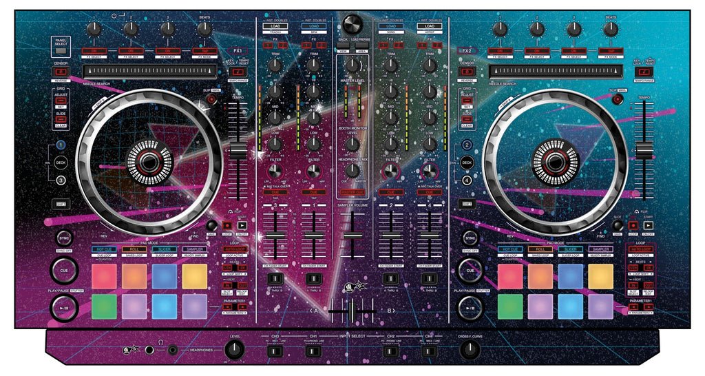 Pioneer DJ DDJ SX 2 Skin 80s Synth