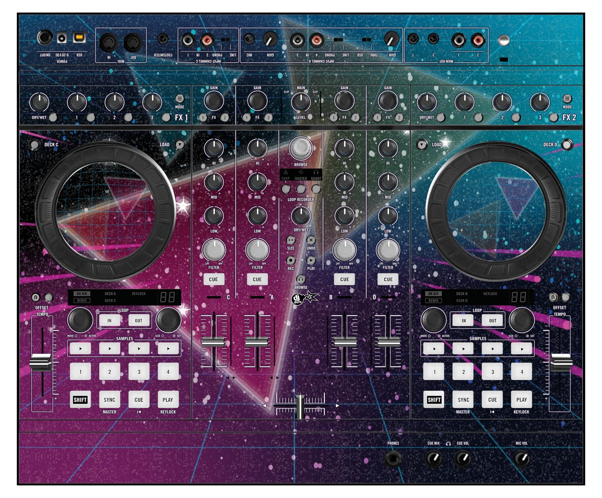 Native Instruments S4 MK1 Skin 80s Synth