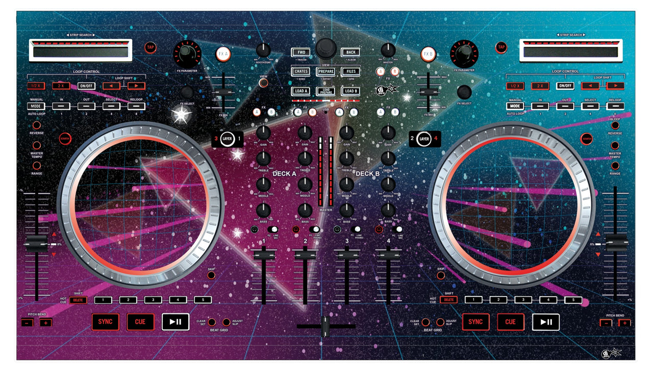 Numark NS 6 Skin 80s Synth