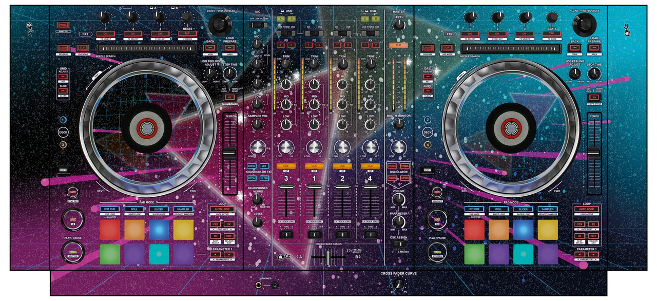 Pioneer DJ DDJ SZ Skin 80s Synth