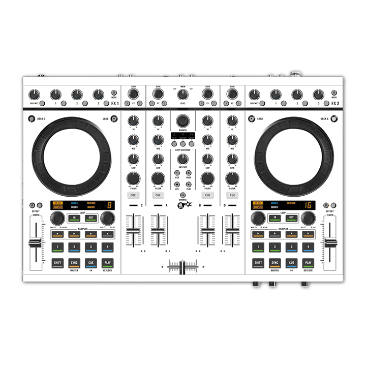 dj-skins Native Instruments S4 MK1 Skin WHITE aka STAR TROOPER