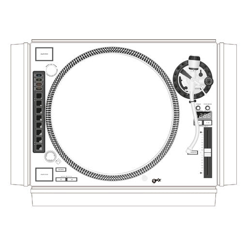 dj-skins Reloop RP 8000 Skin WHITE aka STAR TROOPER