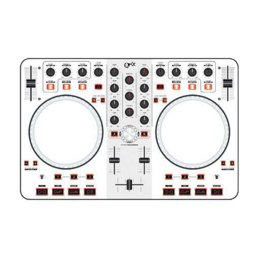 dj-skins Reloop Beatmix Skin WHITE aka STAR TROOPER