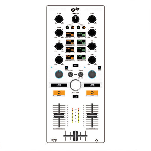 dj-skins Reloop Mixtour Skin WHITE aka STAR TROOPER