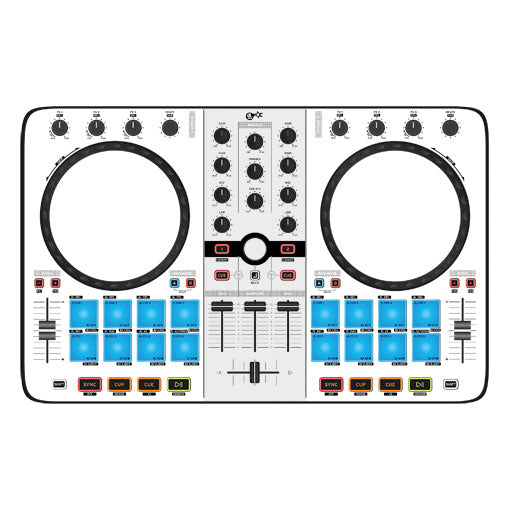 dj-skins Reloop Beatmix 2 Skin WHITE aka STAR TROOPER
