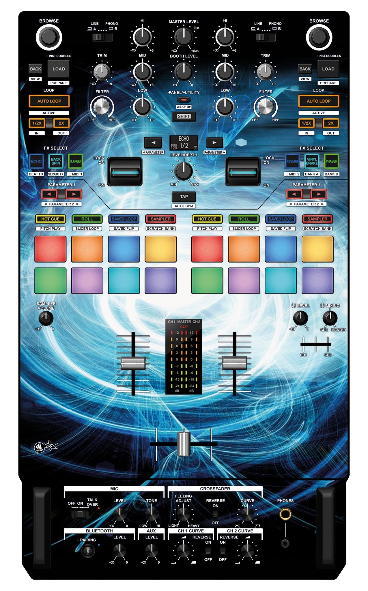 Pioneer DJ DJM S7 Skin Black Hole