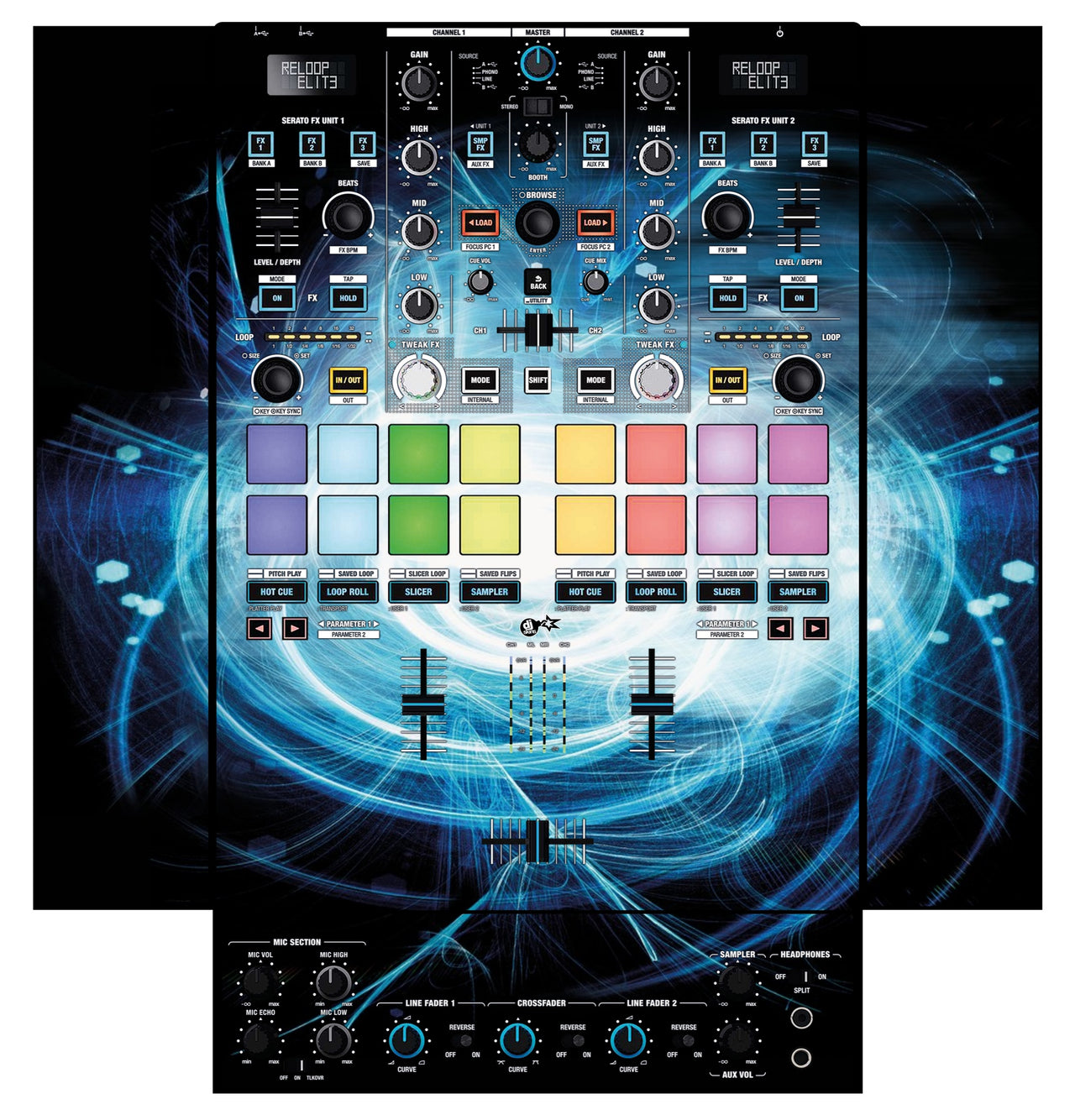Reloop Elite Skin Black Hole