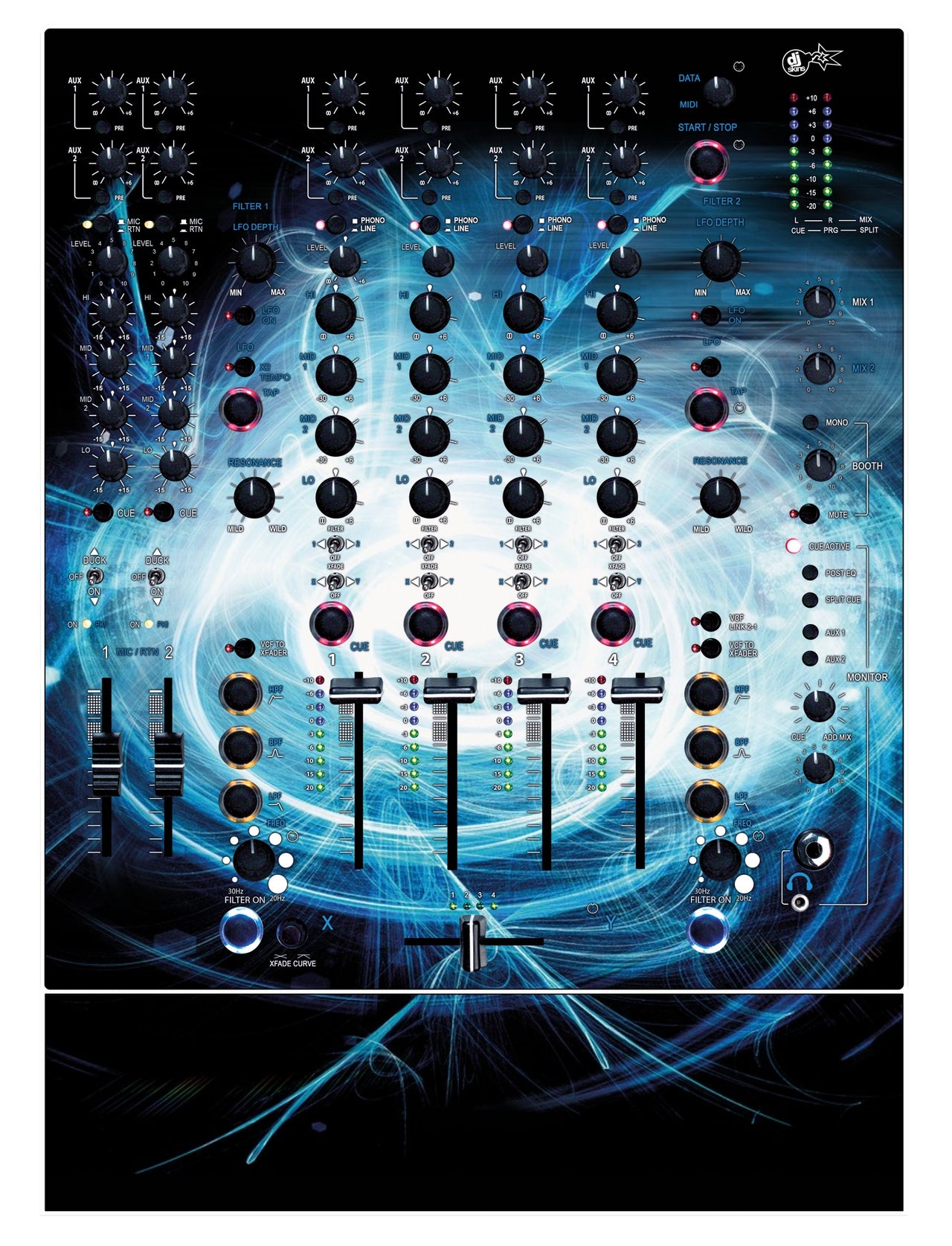 Allen and Heath XONE 92 Skin Black Hole