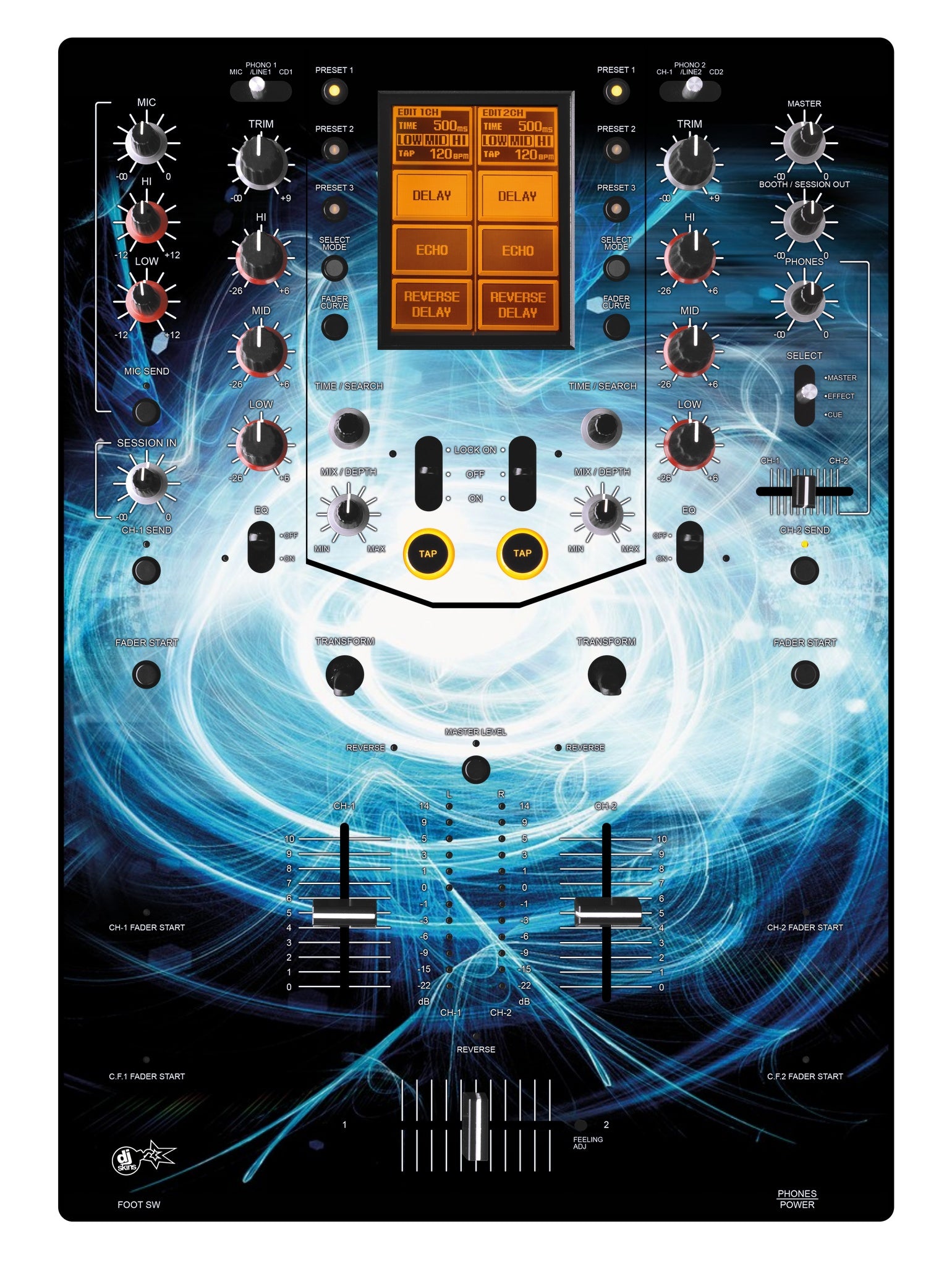 Pioneer DJ DJM 909 Skin Black Hole