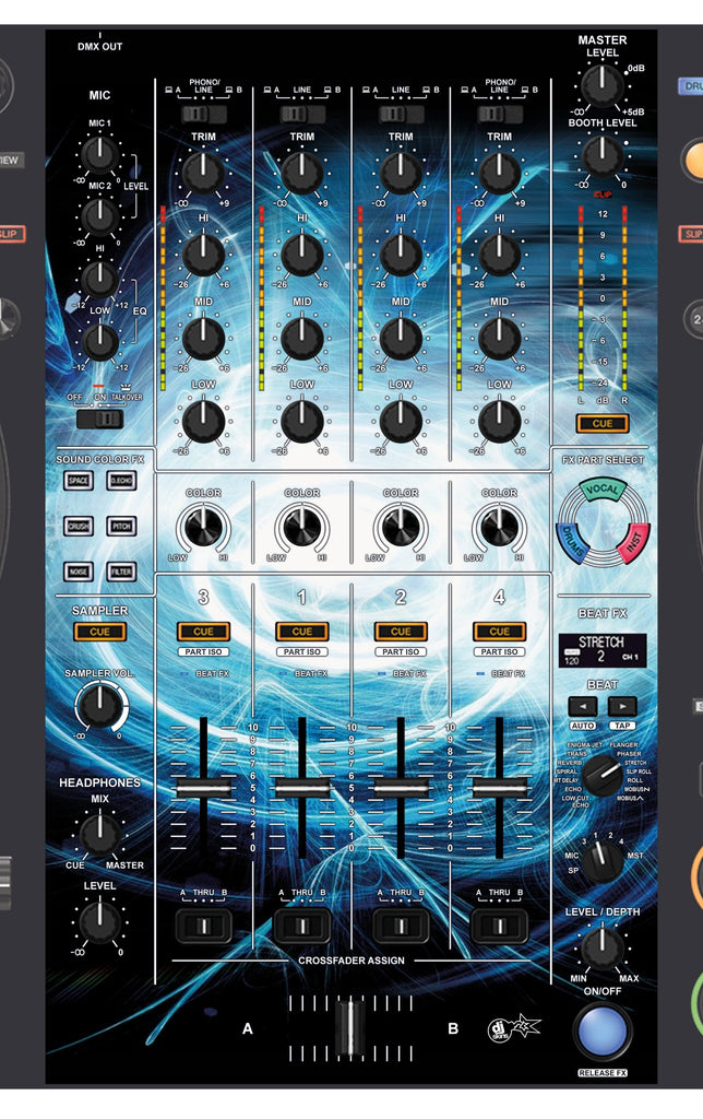 Pioneer DJ DDJ FLX10 MIXER Skin Black Hole