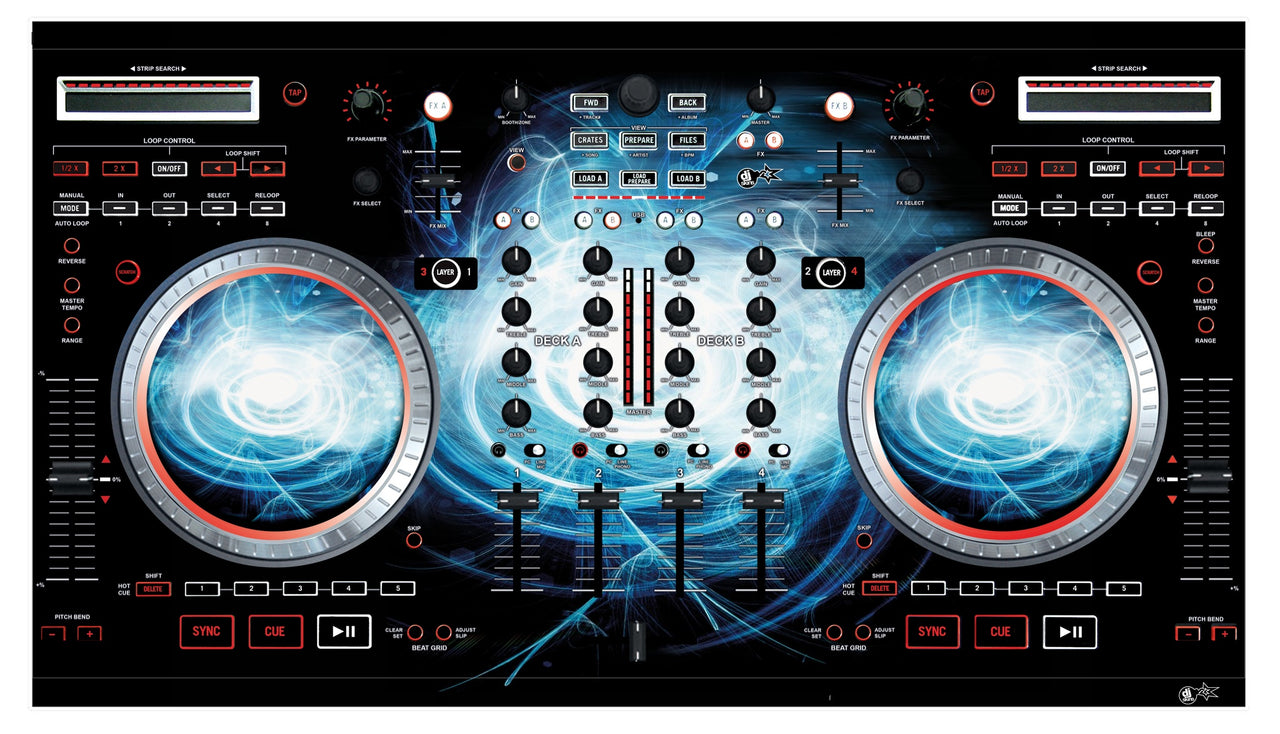 Numark NS 6 Skin Black Hole