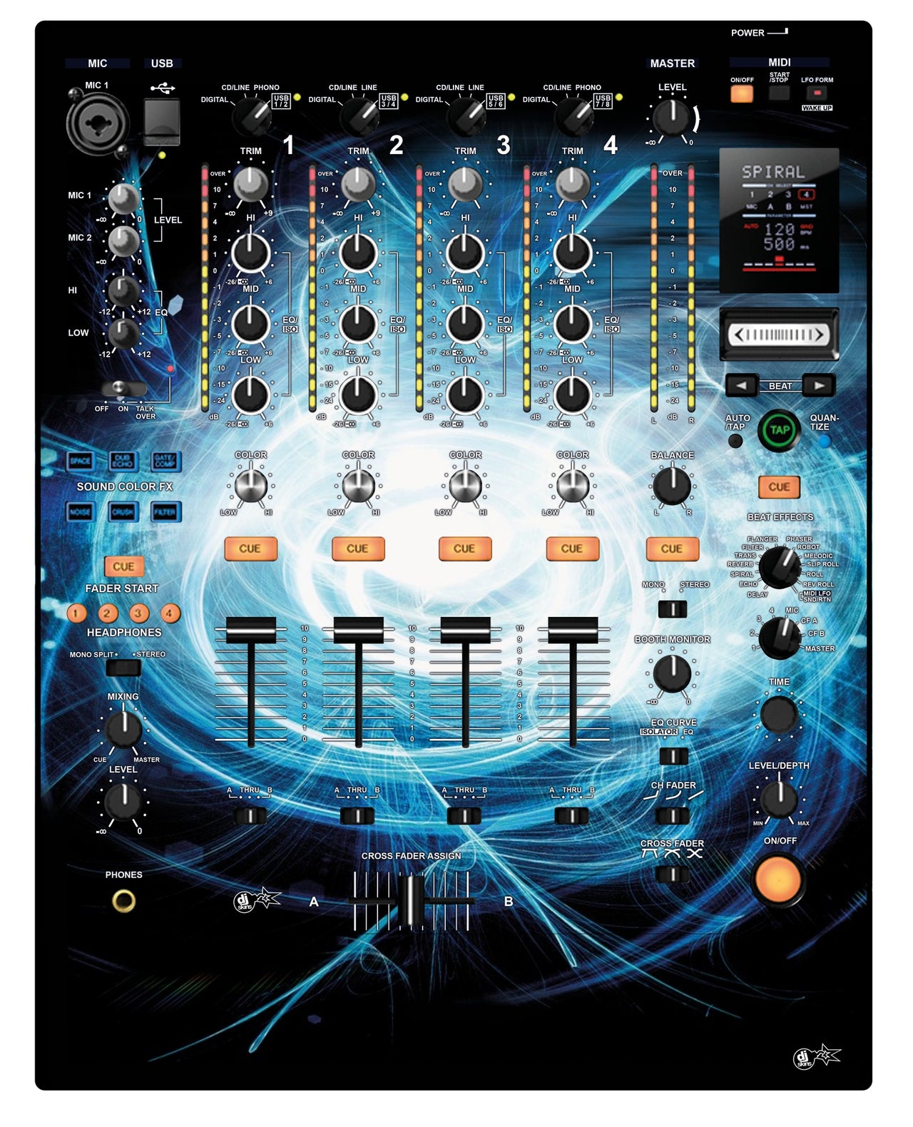 Pioneer DJ DJM 900 NEXUS Skin Black Hole