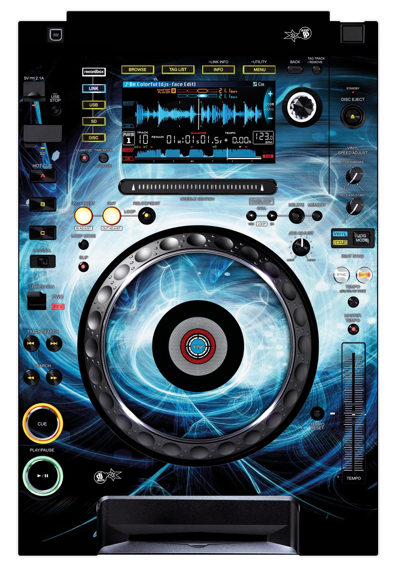 Pioneer DJ CDJ 2000 NEXUS Skin Black Hole