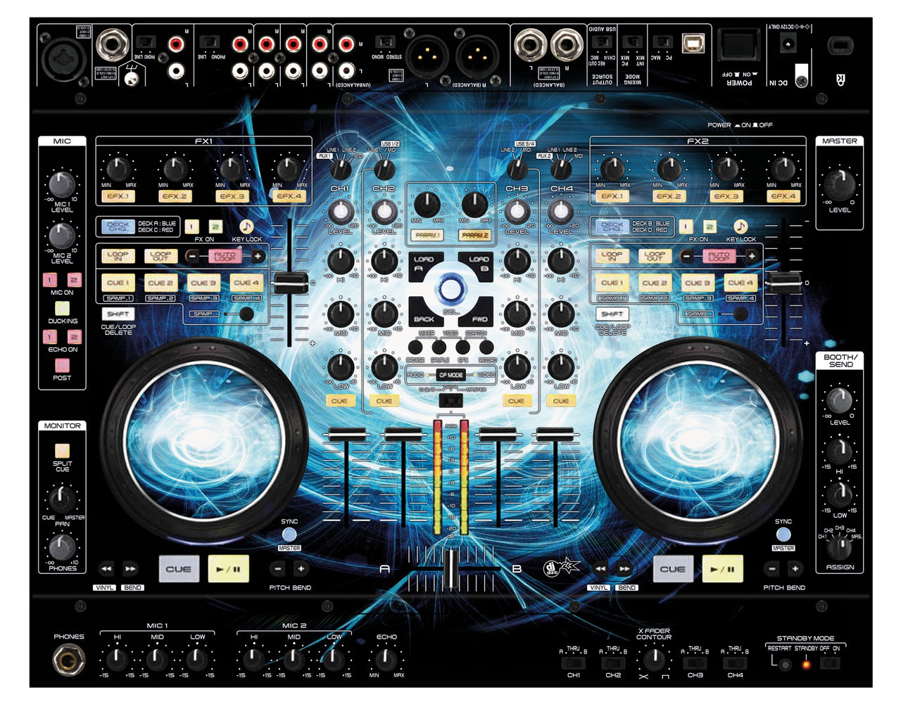 Denon DJ MC 6000 Skin Black Hole