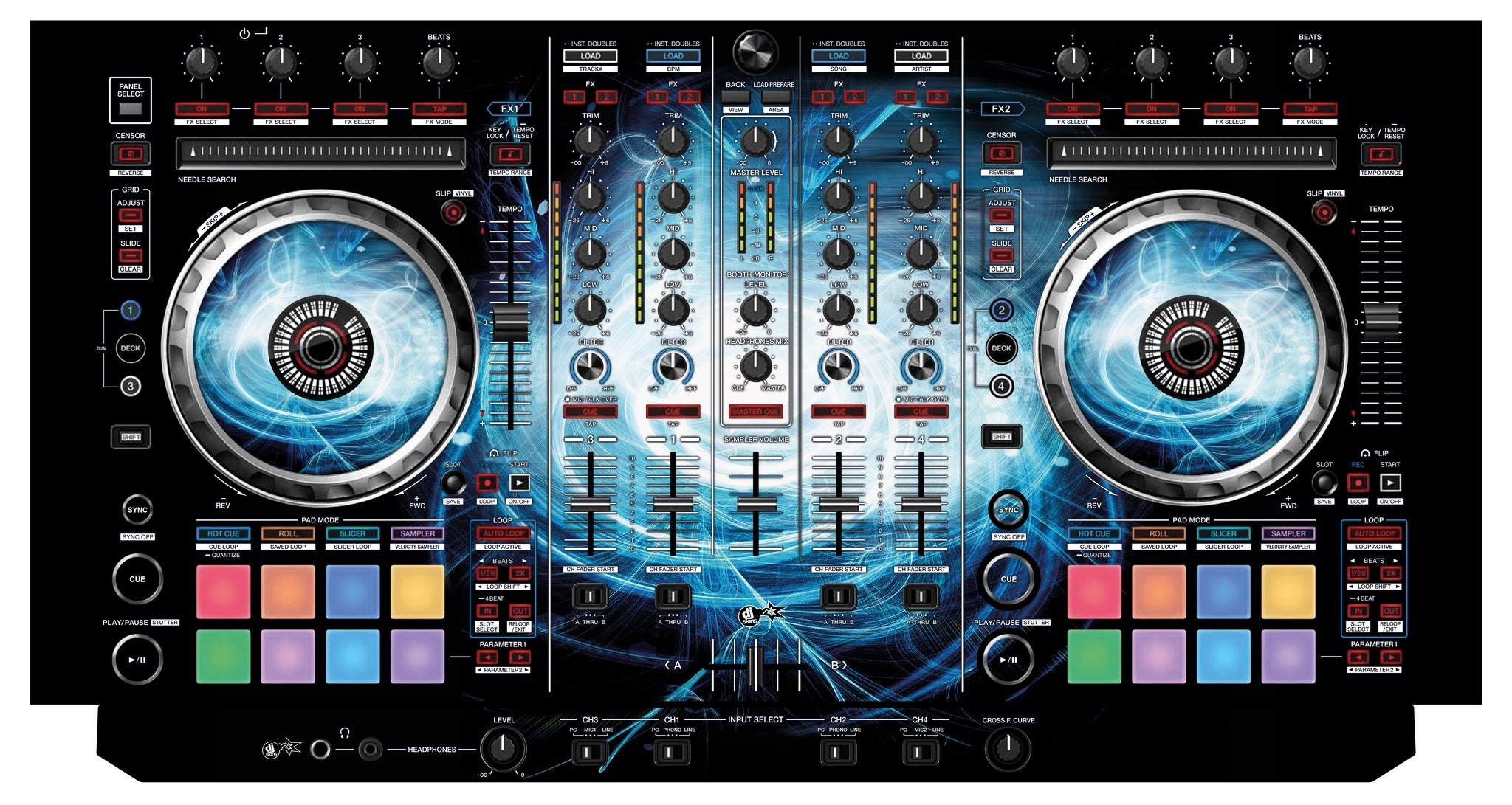 Pioneer DJ DDJ SX 2 Skin Black Hole