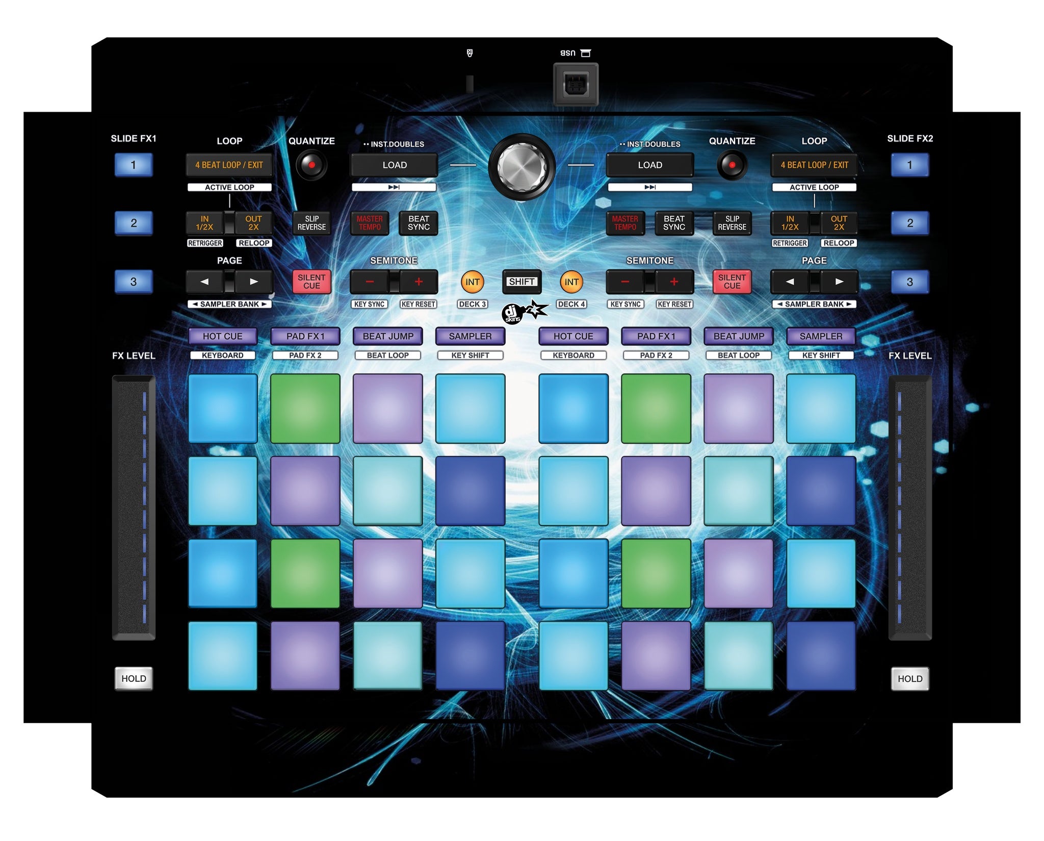 Pioneer DJ DDJ XP 1 Skin Black Hole