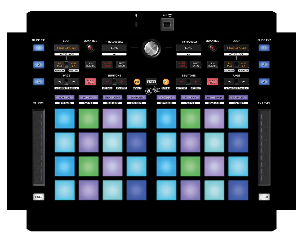 Pioneer DJ DDJ XP 1 Skin Black