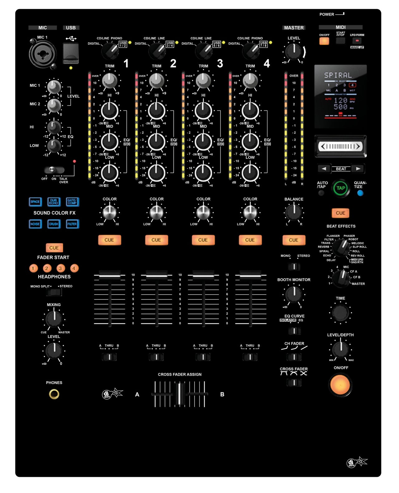 Pioneer DJ DJM 900 NEXUS Skin Black