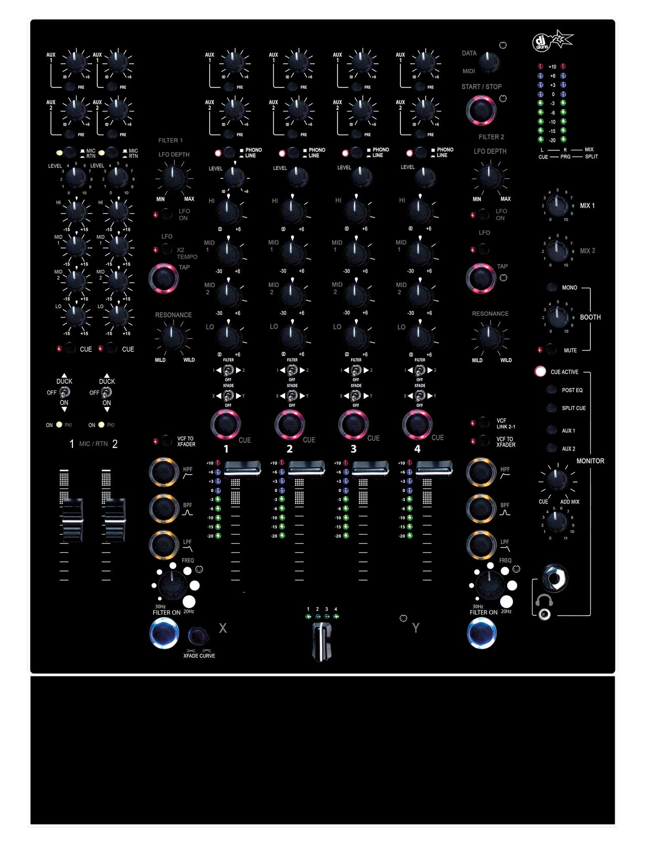 Allen and Heath XONE 92 Skin Black