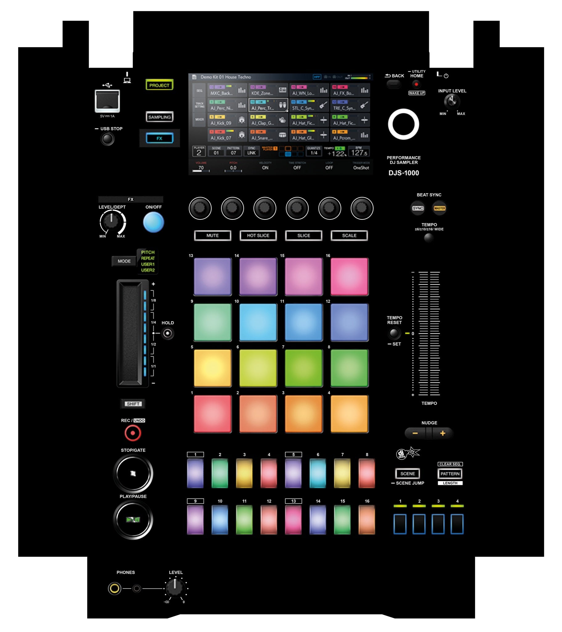 Pioneer DJ DJS 1000 Skin Black