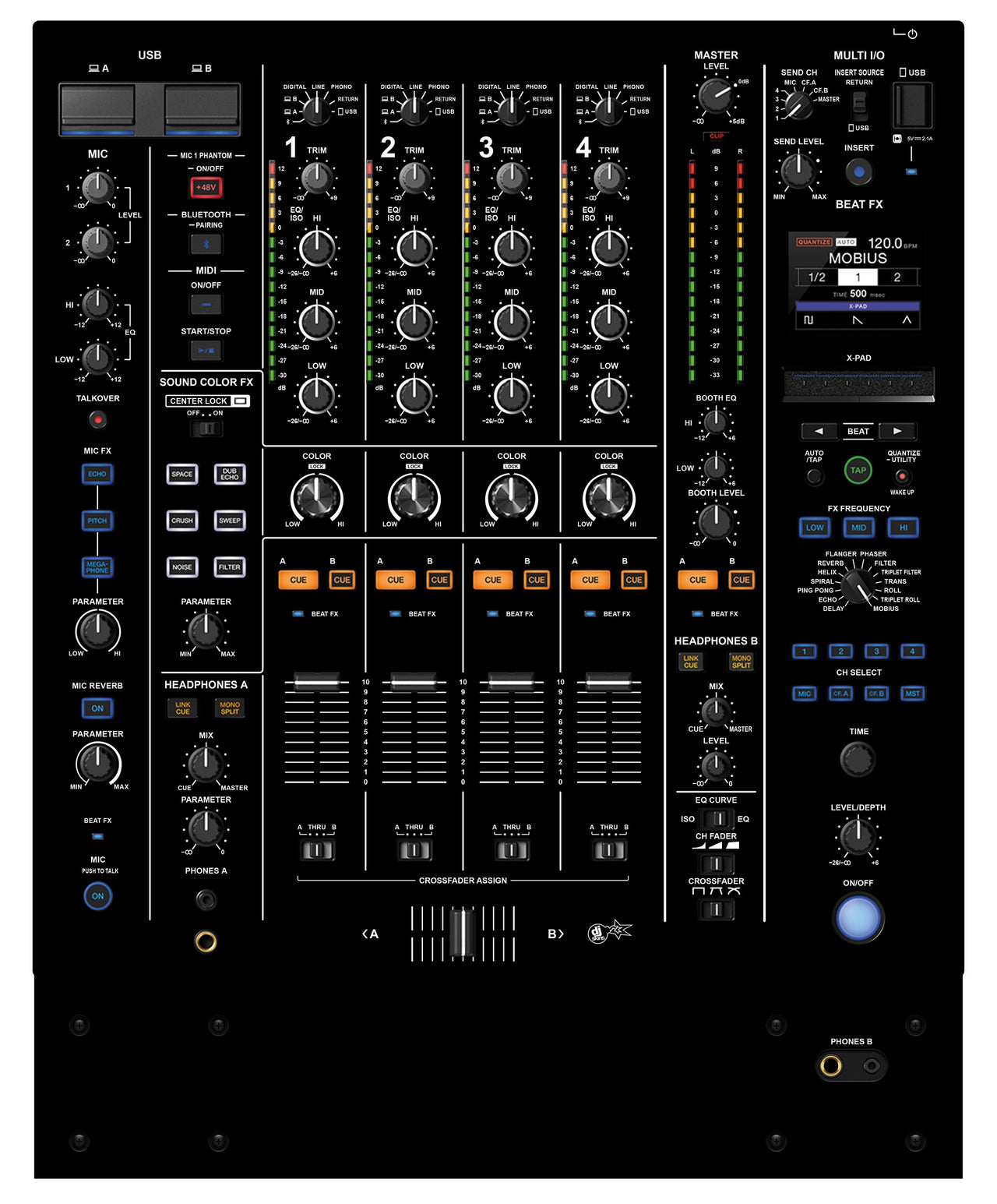 Pioneer DJ DJM A9 Skin Black