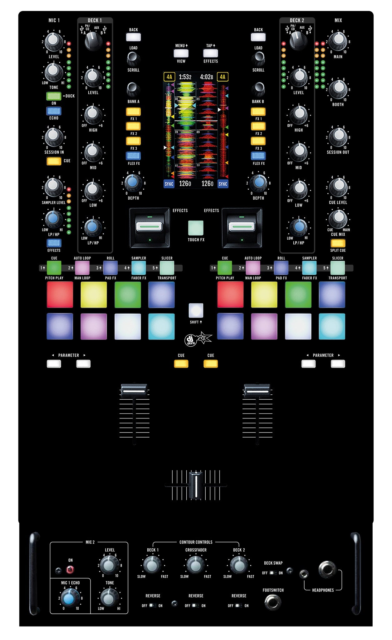 Rane 72 Skin Black