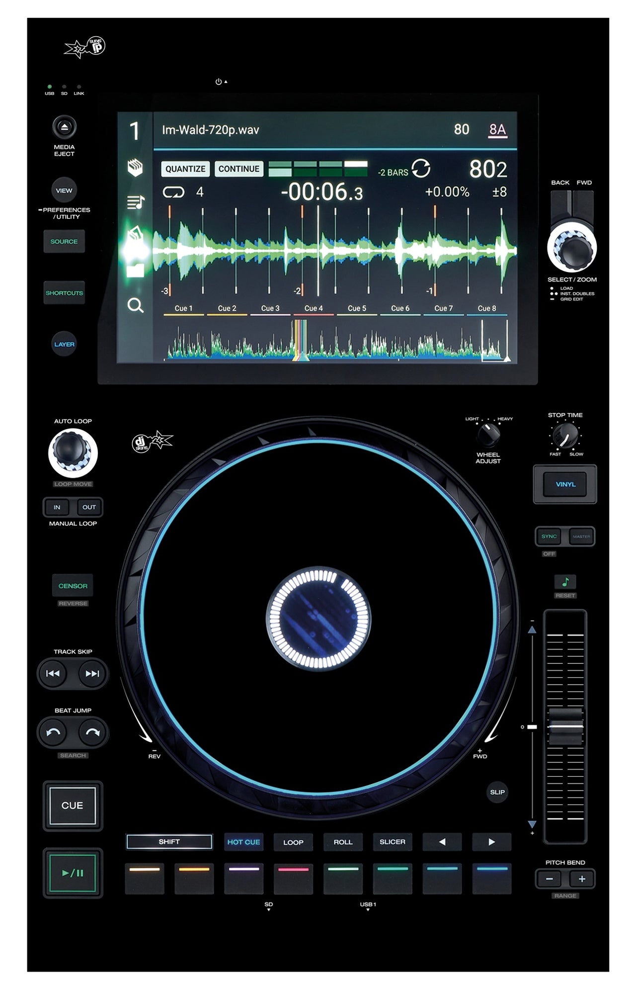 Denon DJ SC 6000 Skin Black