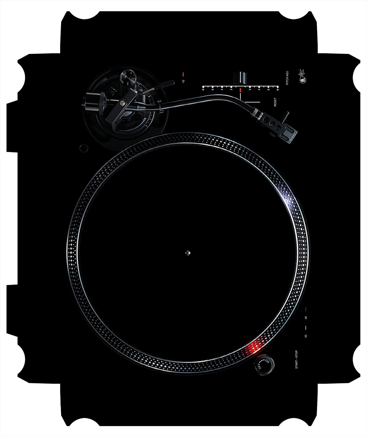 Technics 1200 / 1210 MK7 VERTICAL Skin Black