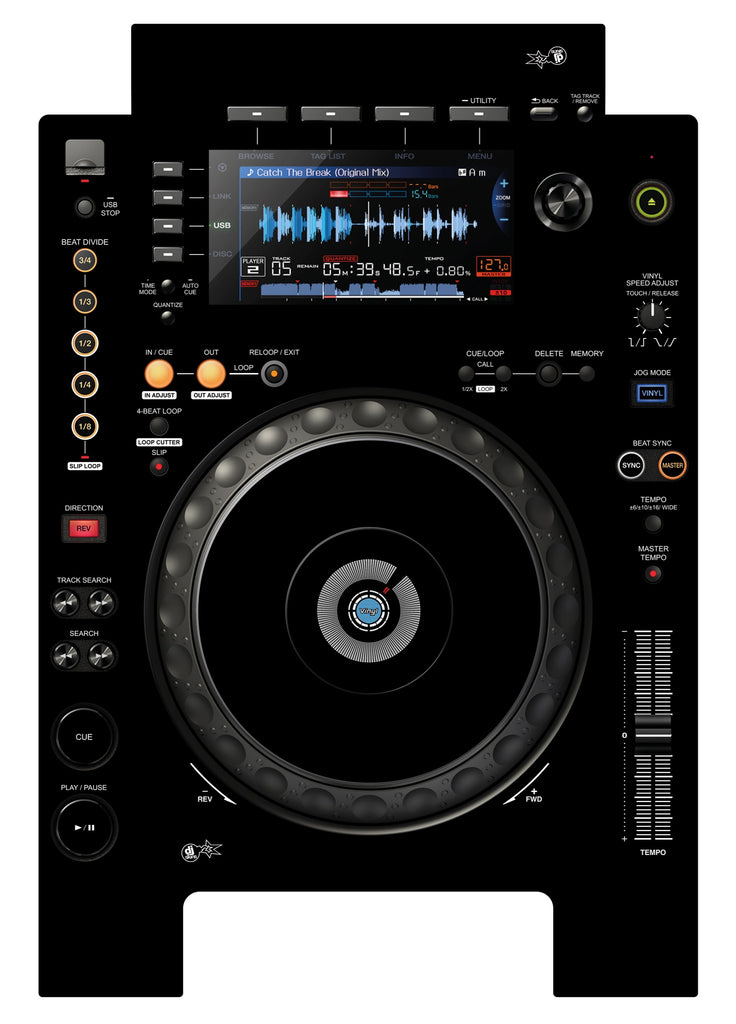 Pioneer DJ CDJ 900 NEXUS Skin Black