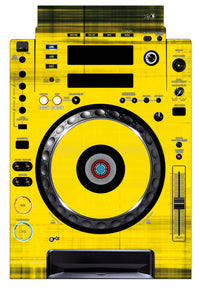 Pioneer DJ CDJ 900 Skin Blacknyellow
