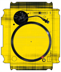 Technics 1200 / 1210 MK7 VERTICAL Skin Blacknyellow