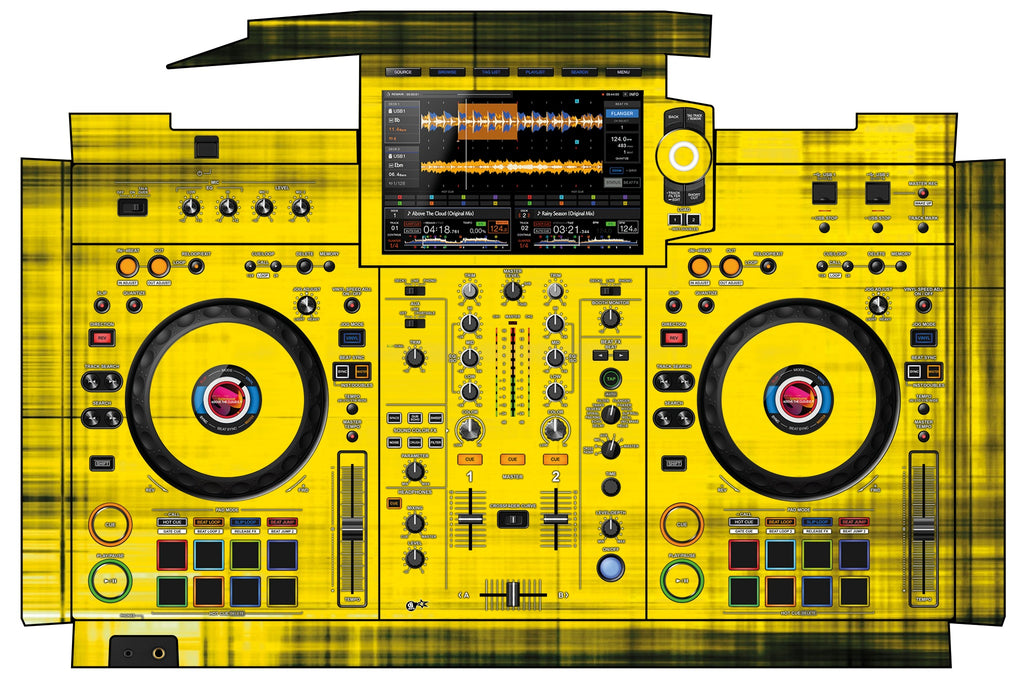 Pioneer DJ XDJ RX 3 Skin Blacknyellow