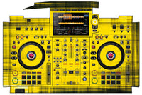 Pioneer DJ XDJ RX 3 Skin Blacknyellow