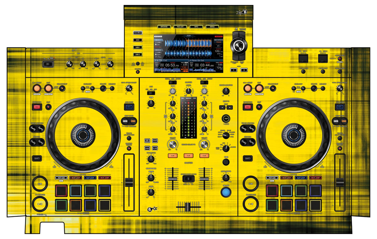 Pioneer DJ XDJ RX 2 Skin Blacknyellow