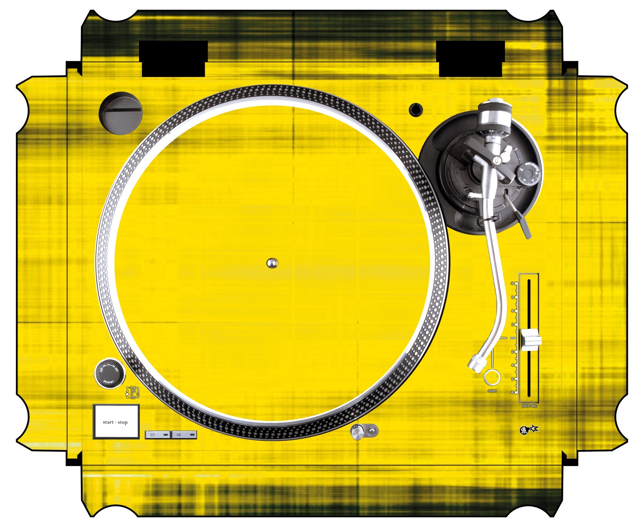 Technics 1200 / 1210 MK5 Skin Blacknyellow