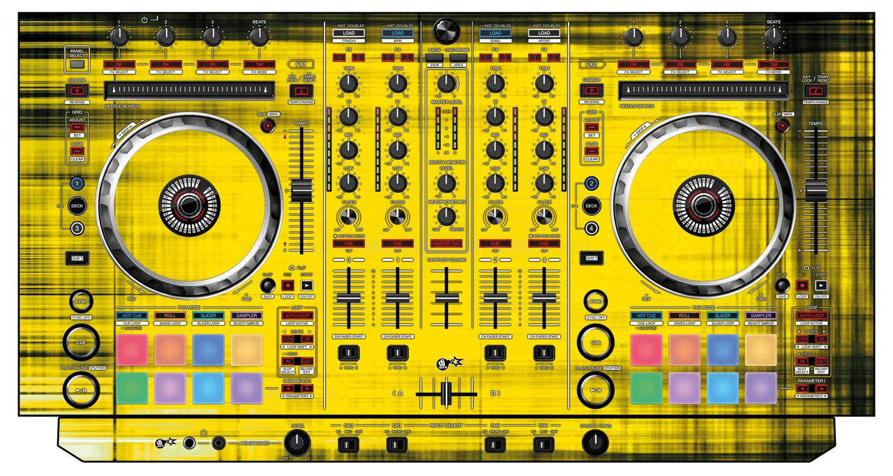 Pioneer DJ DDJ SX 2 Skin Blacknyellow