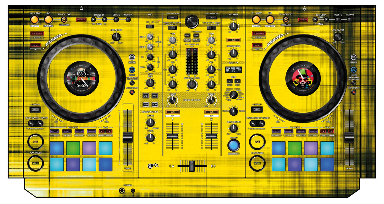 Pioneer DJ DDJ 800 Skin Blacknyellow