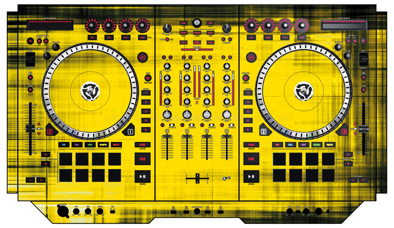 Numark NS 7 II Skin Blacknyellow