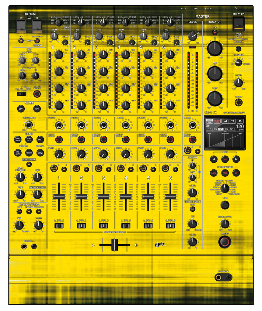 Pioneer DJ DJM V10 Skin Blacknyellow